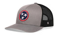 Tennessee Flag Trucker Hat — Gray-Black TN Snapback Haka Hat