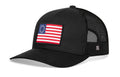 Betsy Ross Flag Trucker Hat — Black USA Snapback Haka Hat