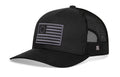 Betsy Ross Flag Trucker Hat — Black USA Embroidered Snapback Haka Hat