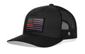 Thin Red and Blue Line Trucker Hat — Police and Fire Snapback Haka Hat