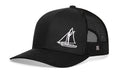 Sailboat Trucker Hat  |  Black  Snapback Haka Hat