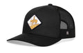 Horse & Cowboy Trucker Hat  |  Black Diamond Snapback Haka Hat