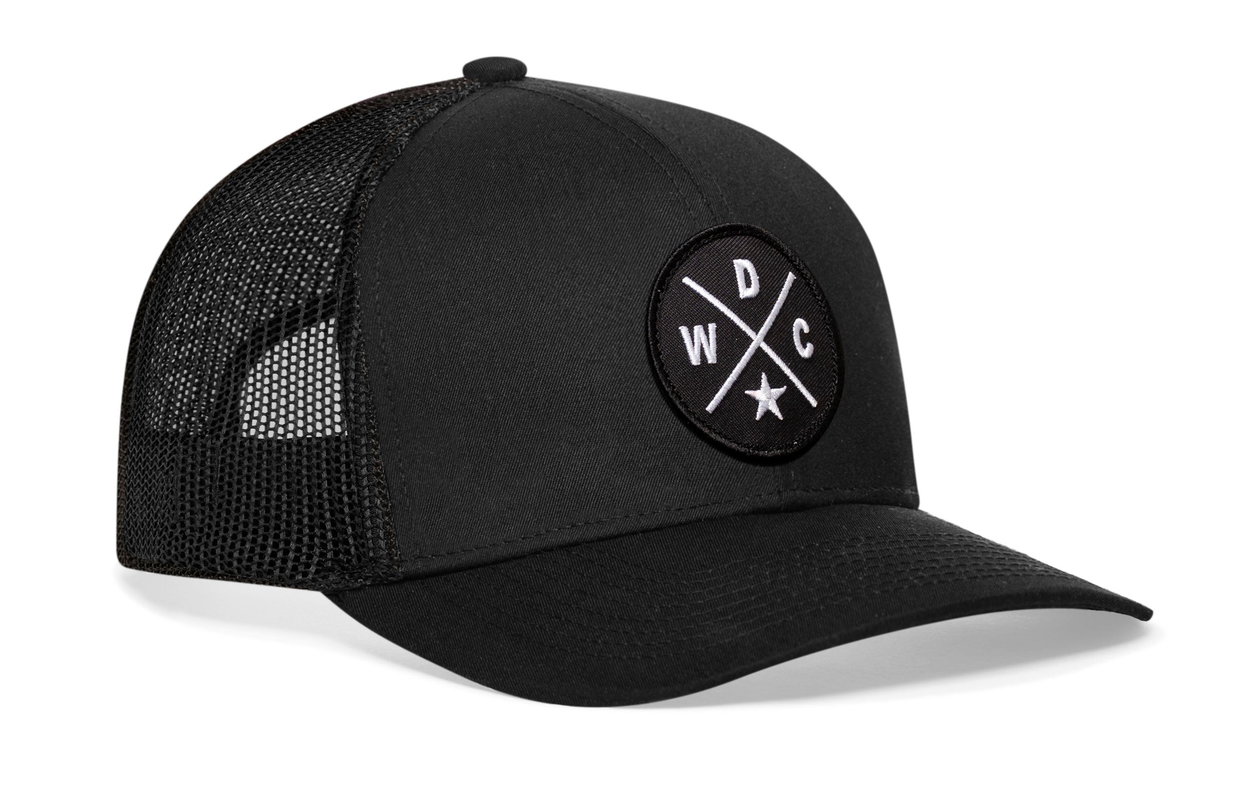 Washington DC Trucker Hat  |  Black WDC X Snapback Haka Hat