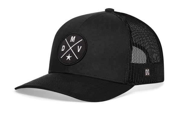 DMV Trucker Hat — DC Maryland Virginia Black Snapback Haka Hat