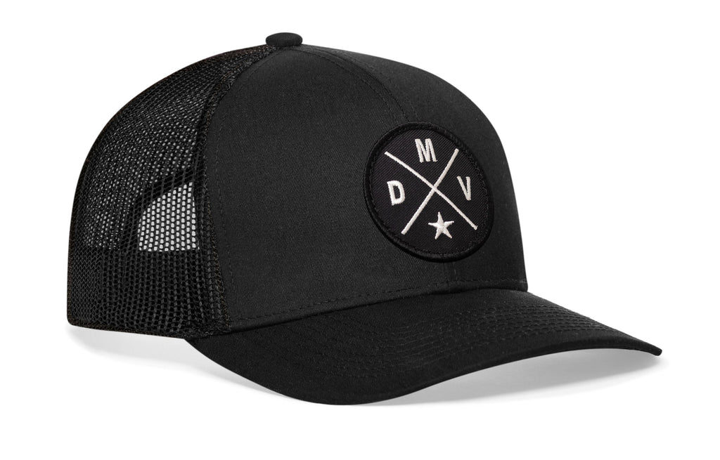 DMV Trucker Hat — DC Maryland Virginia Black Snapback Haka Hat