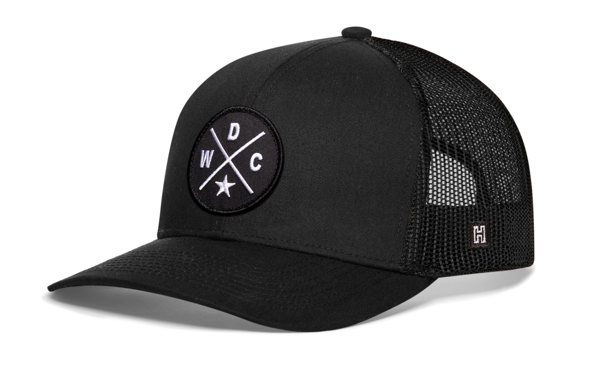 Washington DC Trucker Hat  |  Black WDC X Snapback Haka Hat