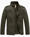 Men'S Spring Work Jacket Canvas Utility Jacket Green M