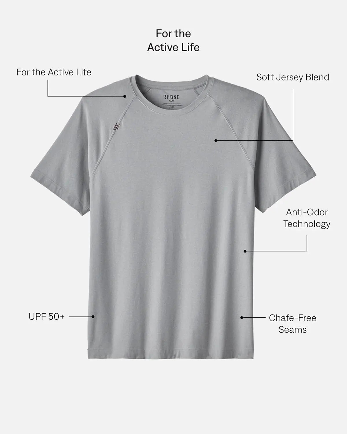 Reign Mens Workout Shirts, Anti-Odor, Quick Dry Mens Gym Shirts, Workout Shirts for Men