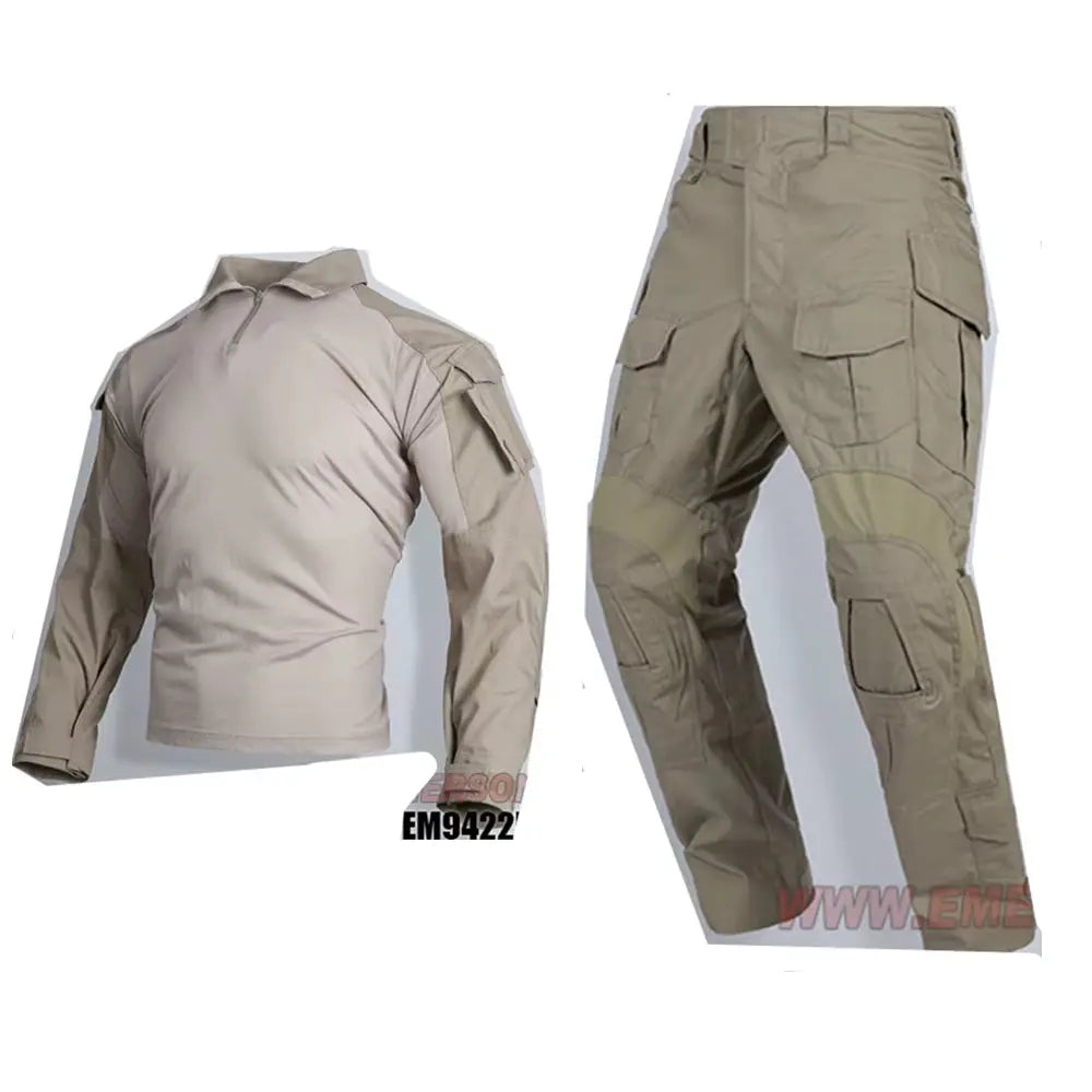 Emersongear Tactical G3 Uniform Sets NEW Mens Camouflage Suits Outdoor Hunting Shirt Pants Tops Duty Cargo Trouser AOR1