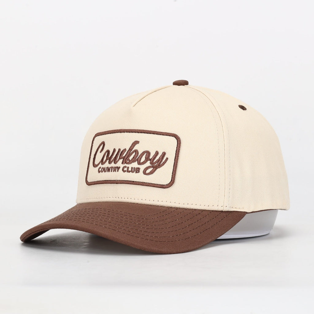 Club Patch Hat Brown Cowboy Country Club
