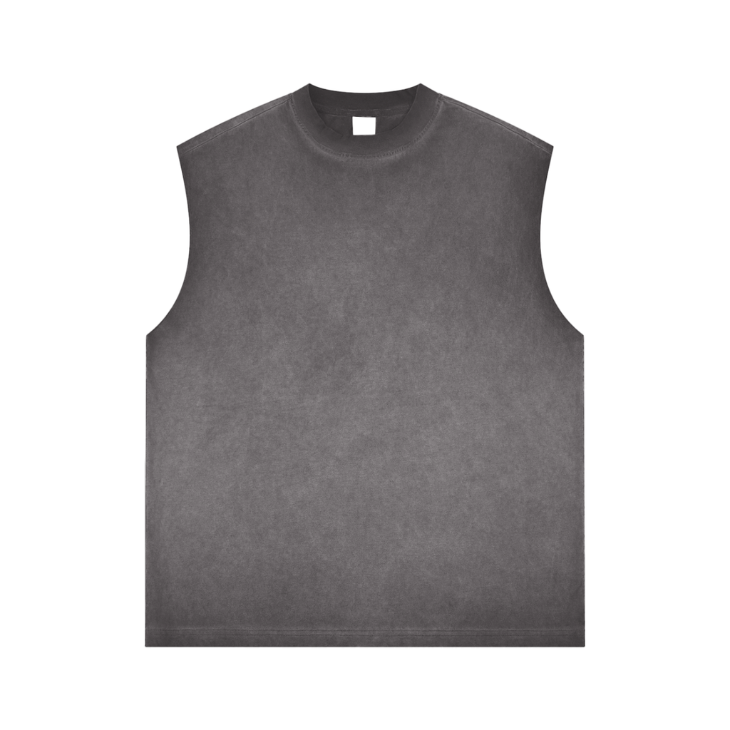 Cranberry's Basics reverse-washed tank top — clean no-logo sleeveless cotton tee