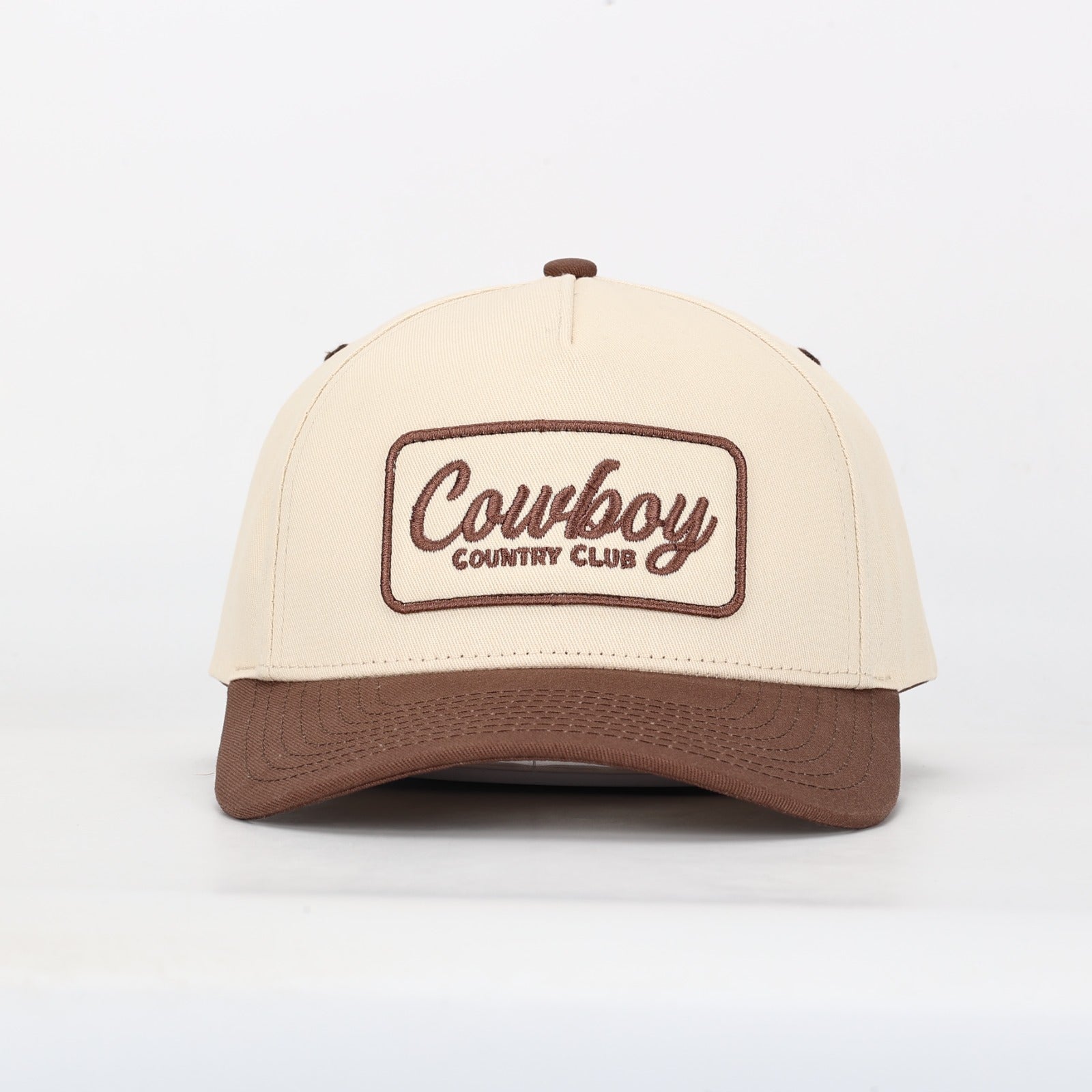 Club Patch Hat Brown Cowboy Country Club