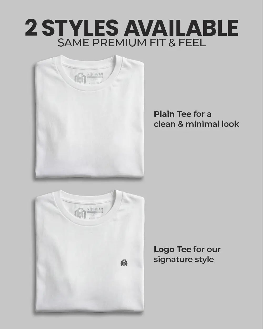 Men'S T-Shirts Soft Cotton Blend Crew Neck Tee S - 4XL Athletic Fit Plain & Logo Basic T-Shirt for Men
