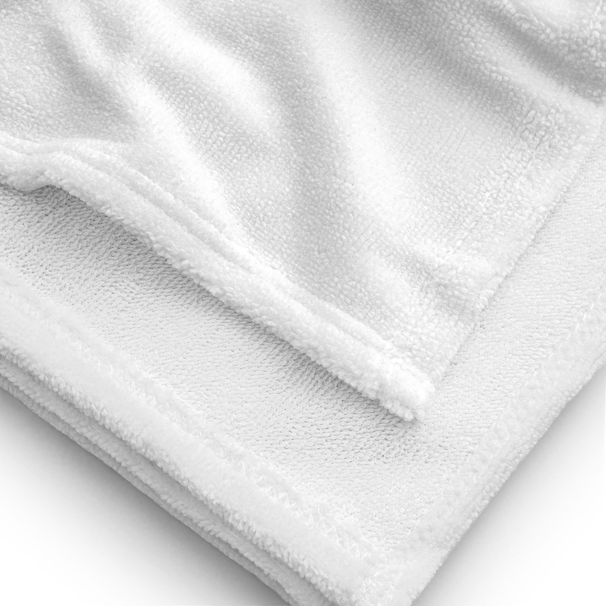 CBY CLE Steel Mark Forge beach towel laid flat, 30 by 60 inches