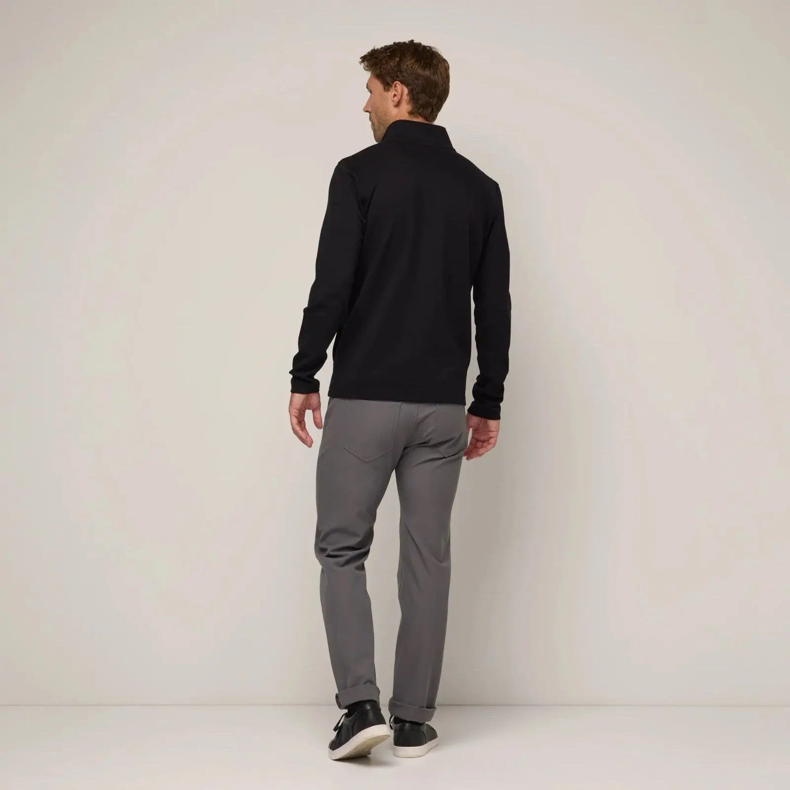 Wool& Prince Ponte Full Zip Jacket $208 MSRP Men’S Size L Black