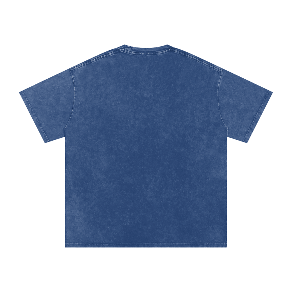 CBY CLE Steel Mark Oversized Tee — Snow Wash Cranberry's