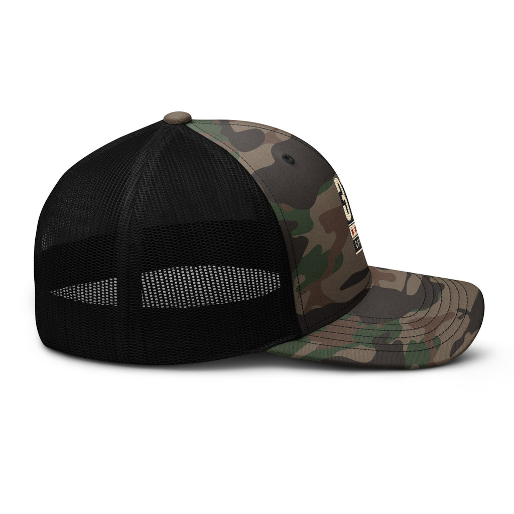 CBY CHI 312 camo trucker hat — camo black, right
