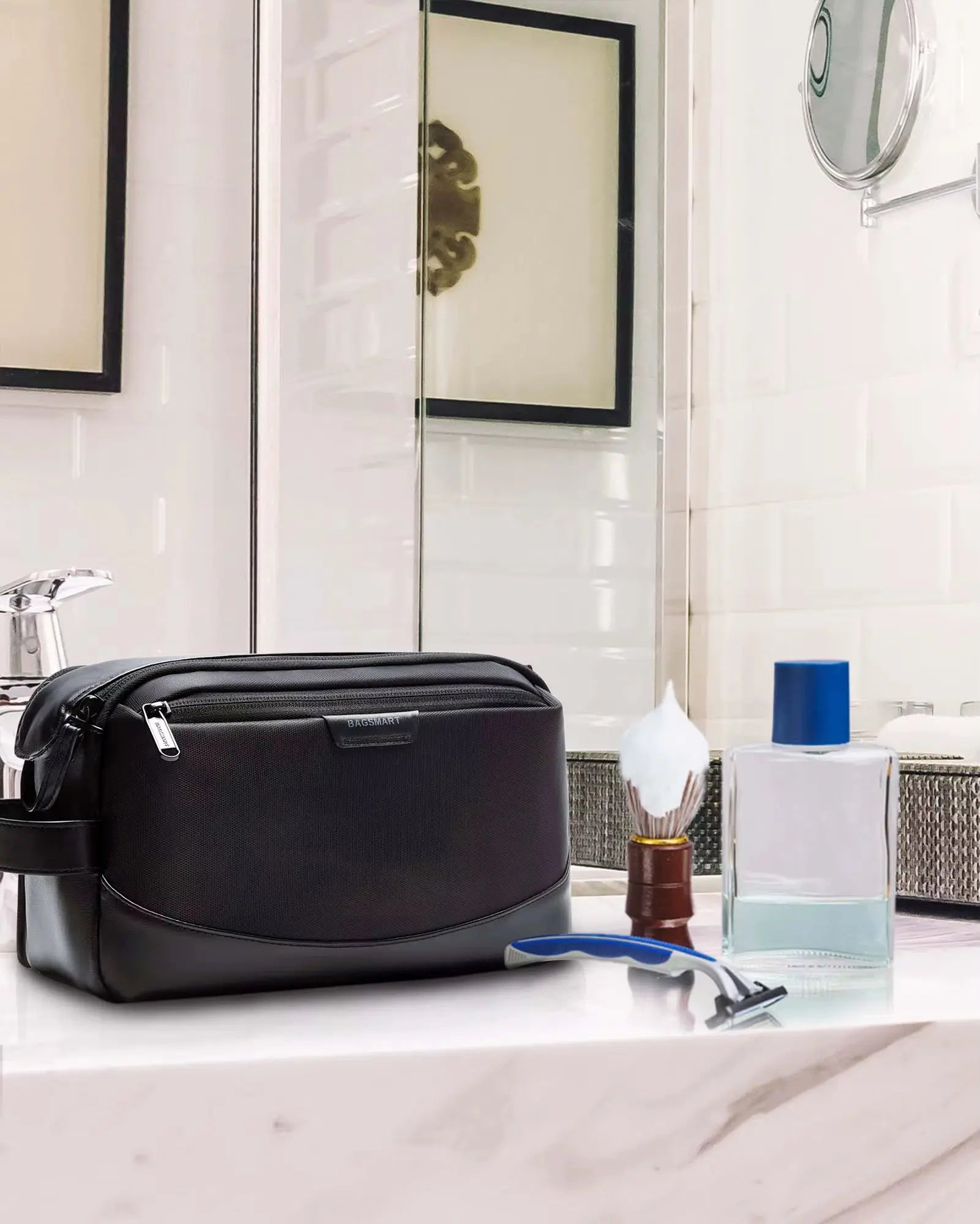 Men'S Toiletry Bag  Large Toiletry Organizer Dopp Kit Makeup Bag Waterproof Cosmetic Bags Men'S Travel Necessaire