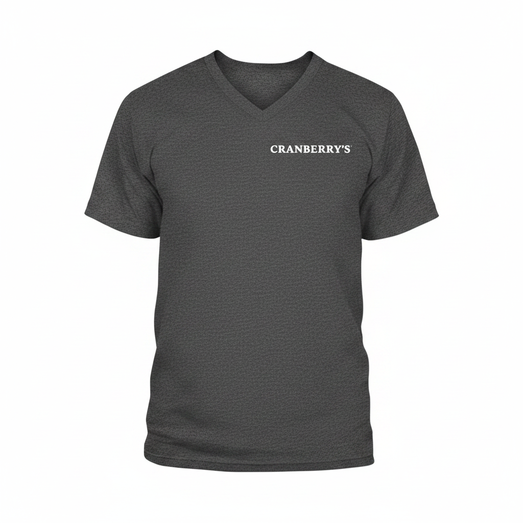 Dark Grey Heather V-Neck