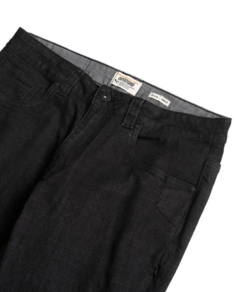 Hideout Denim Taper Fit Pants - Black Off The Grid Surplus