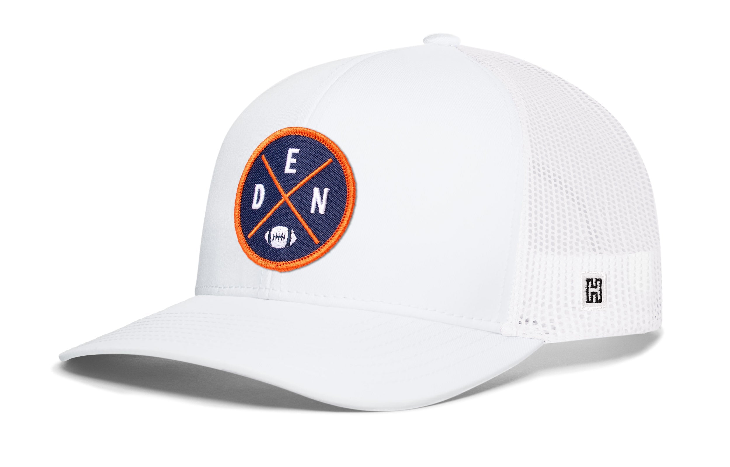 Denver Trucker Hat  |  Black DEN X Football Snapback Haka Hat