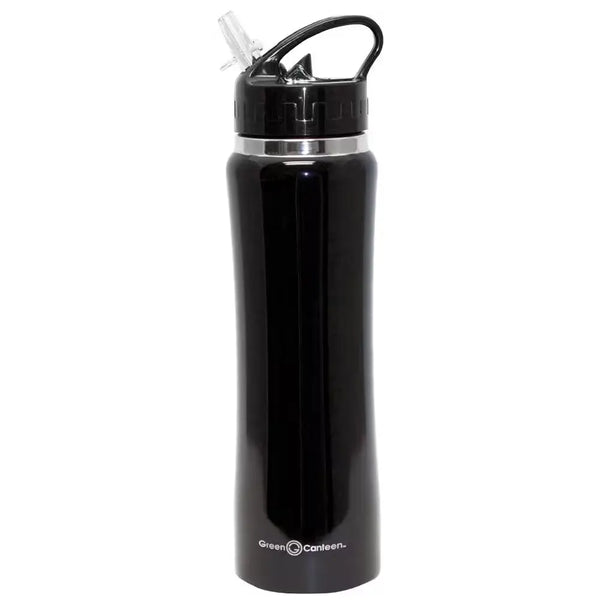 25 Oz. Black Stainless Steel Double Wall Thermal Vacuum Bottle (6-Pack)