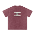 CBY CLE Steel Mark Oversized Tee — Snow Wash Cranberry's