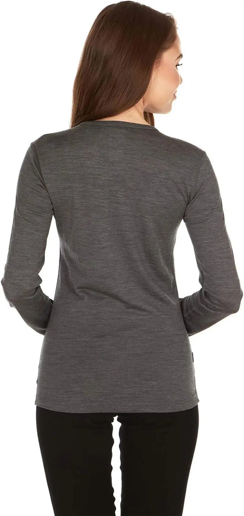 100% Merino Wool - Women'S Midweight Base Layer - Long Sleeve Crew