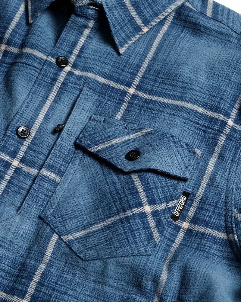 Destroyer Flannel - Pale Blue Off The Grid Surplus