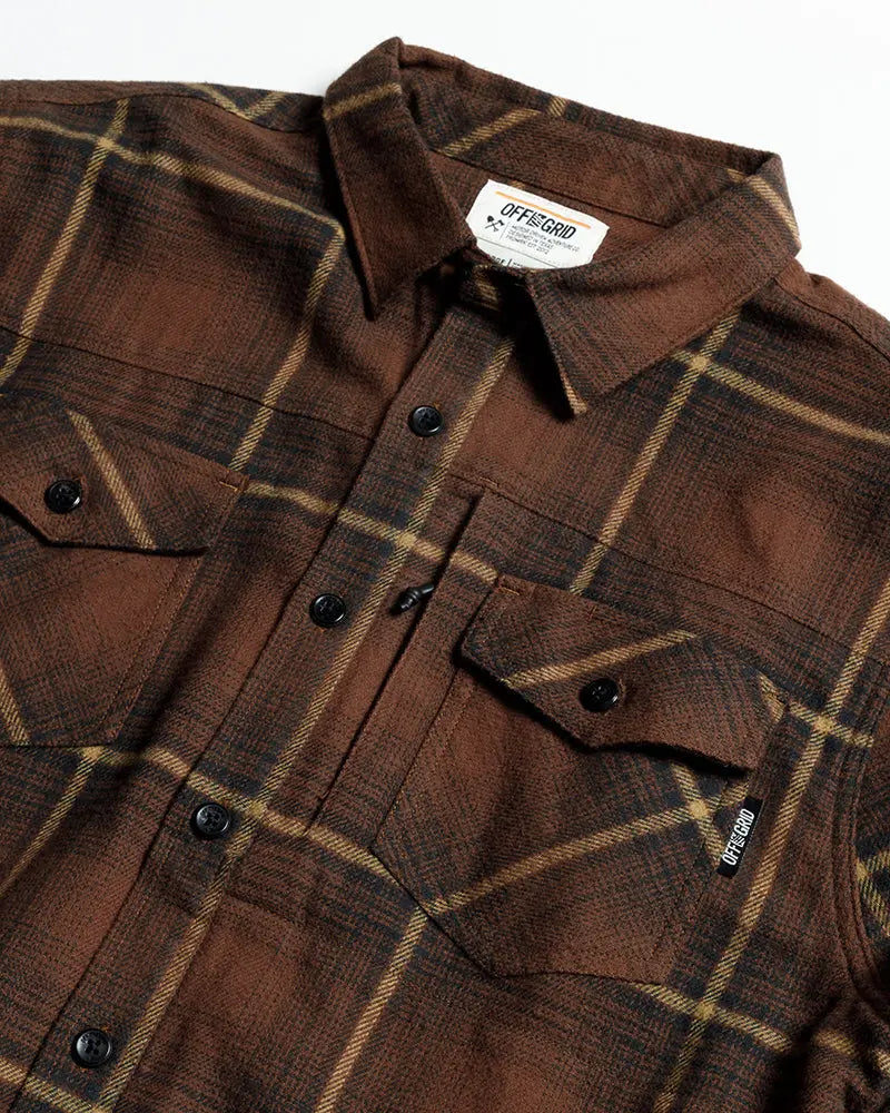Destroyer Flannel - Burnt Brown Off The Grid Surplus