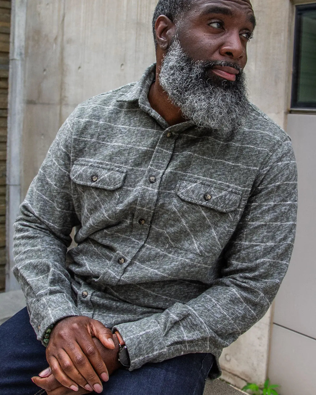 Grand Flannel, Moss Green MuskOx Flannels