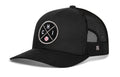 Chicago Trucker Hat  |  Silver CHI X Baseball Snapback Haka Hat