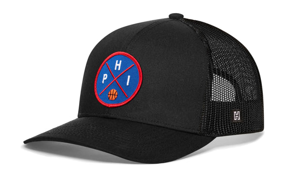 Philadelphia Trucker Hat  |  PHI X Basketball Snapback Haka Hat