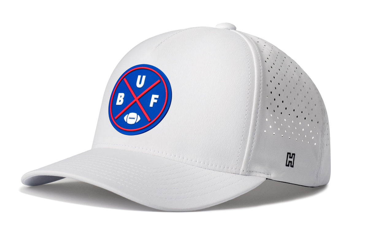 Buffalo Football BUF X performance 5-panel hat — water-repellent snapback