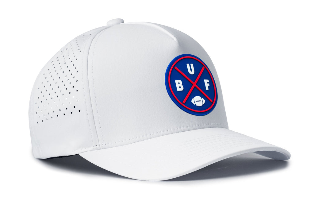 Buffalo football performance hat — side profile