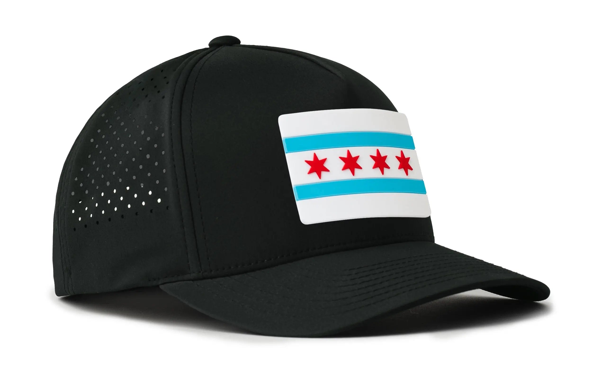 Chicago Flag Performance 5-Panel Hat  |  City Flexfit® Snapback Haka Hat
