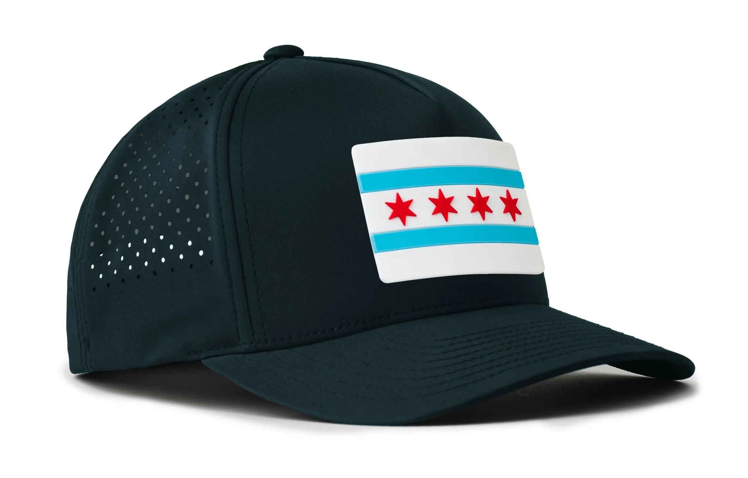 Chicago Flag Performance 5-Panel Hat  |  City Flexfit® Snapback Haka Hat