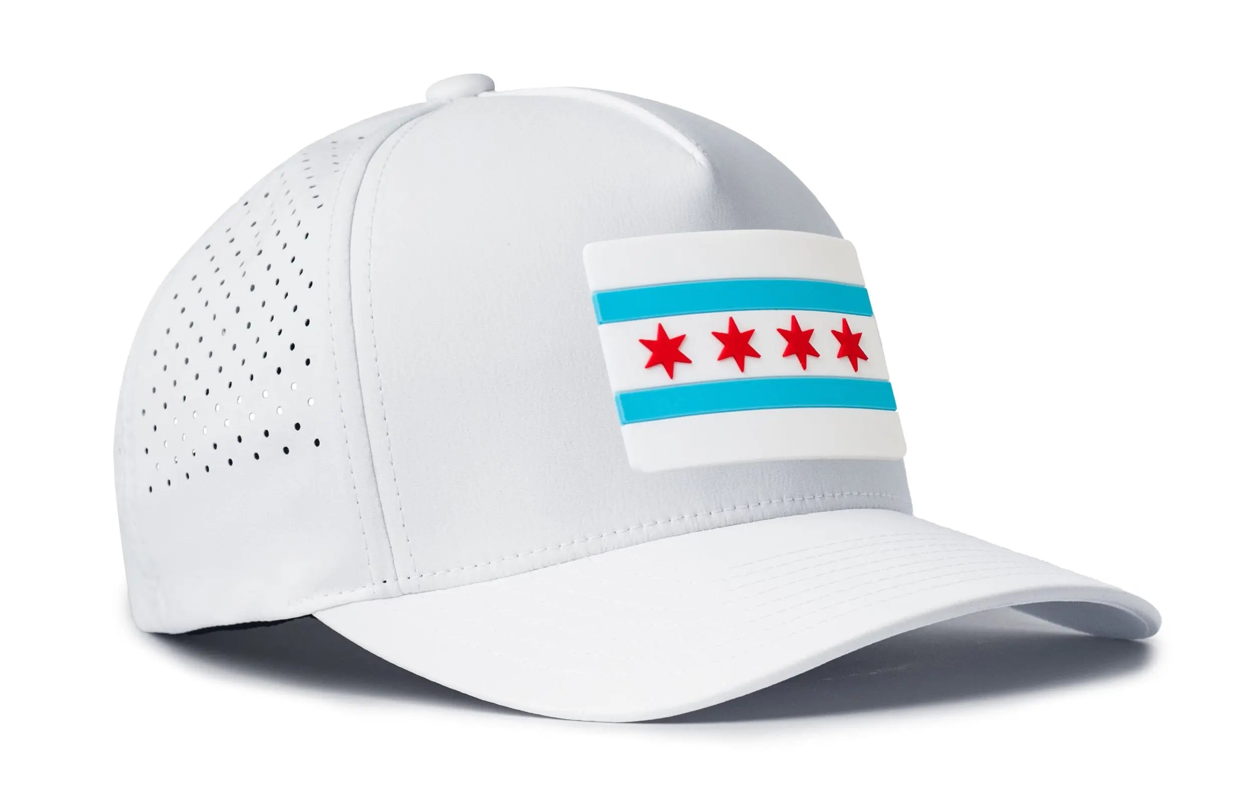 Chicago Flag Performance 5-Panel Hat  |  City Flexfit® Snapback Haka Hat