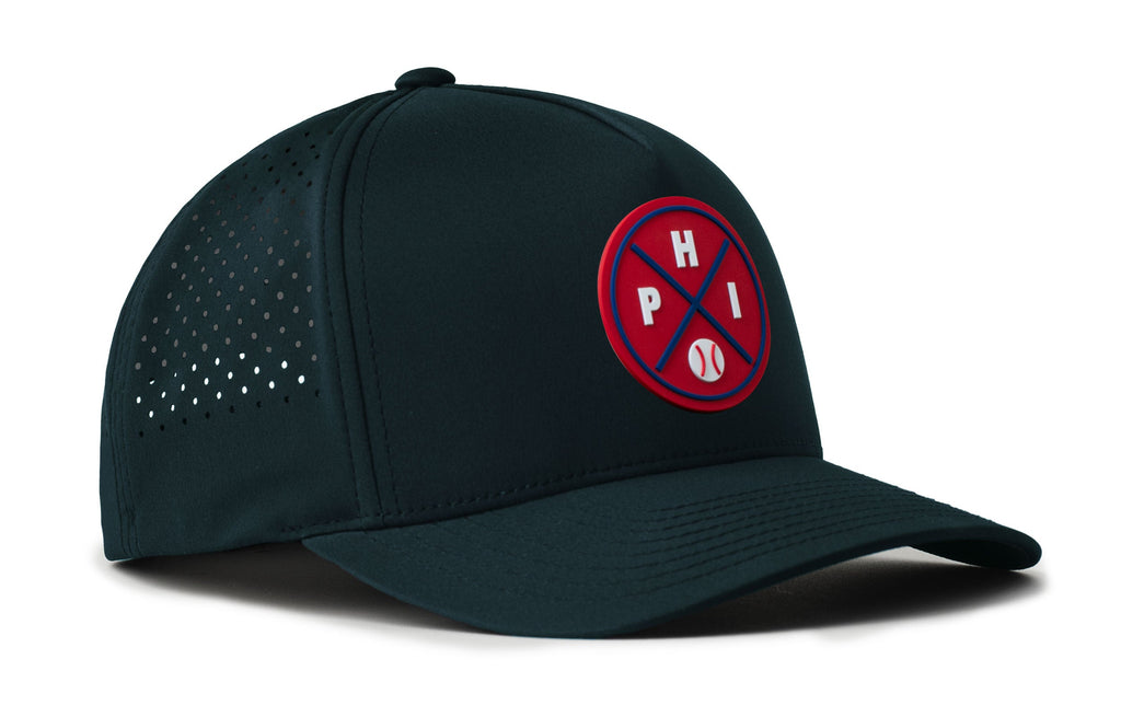 Philadelphia Baseball Trucker Hat — PHI X Flexfit Snapback Haka Hat