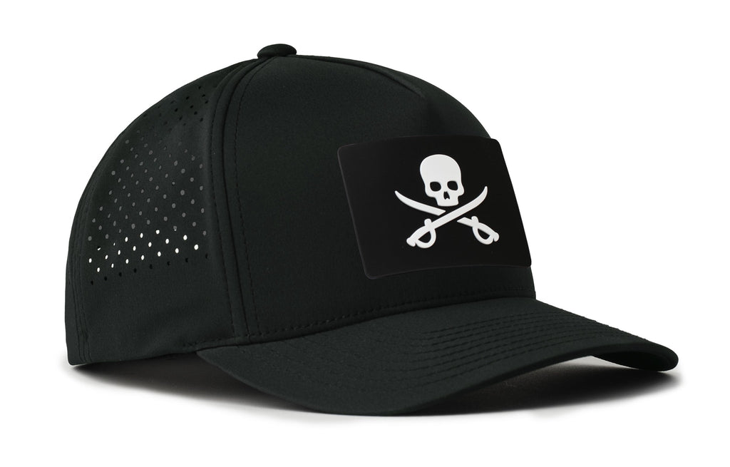 Pirate Flag Performance Hat — Jolly Roger Flexfit Snapback Haka Hat