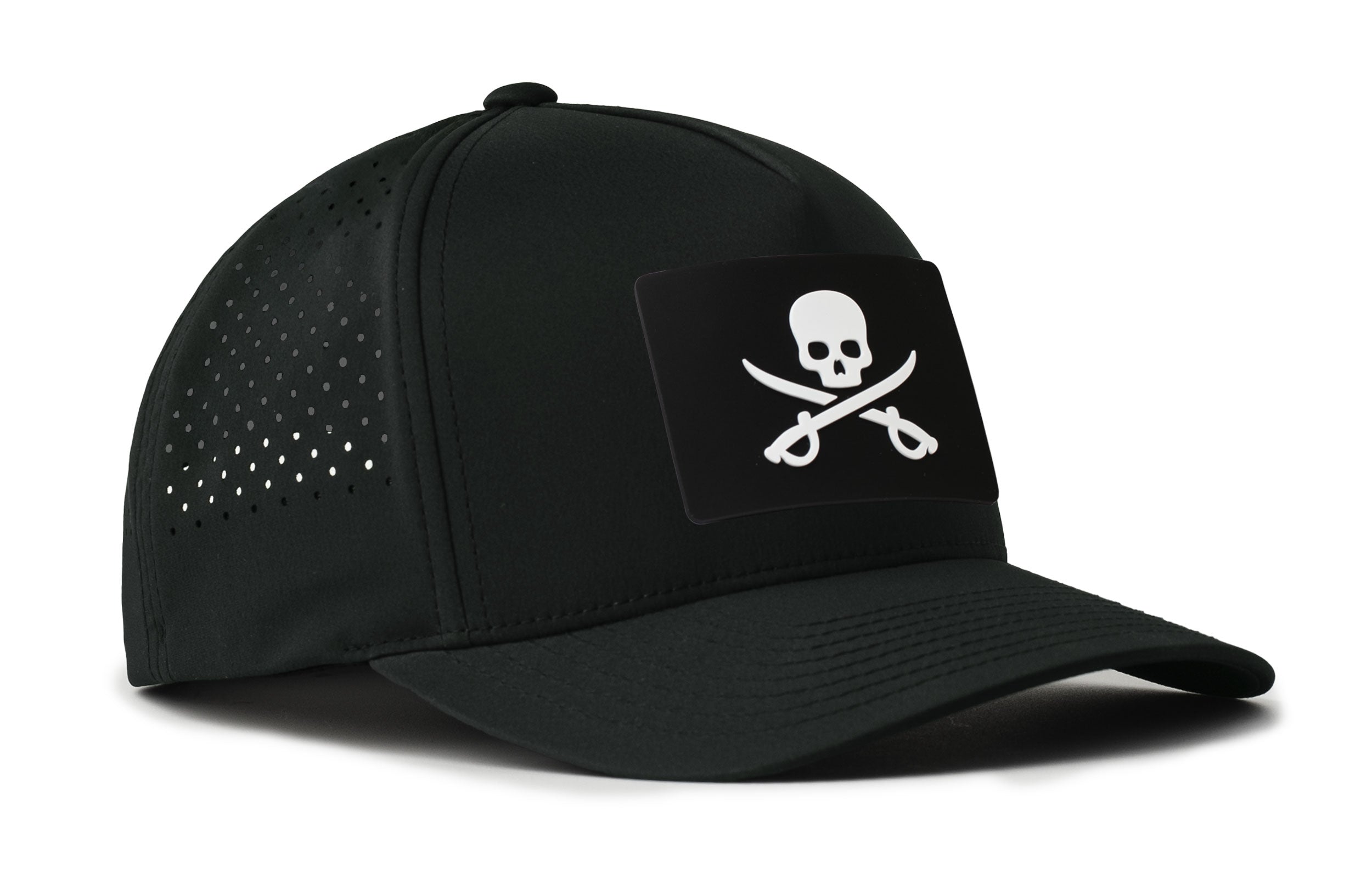 Pirate Flag Performance Hat — Jolly Roger Flexfit Snapback Haka Hat