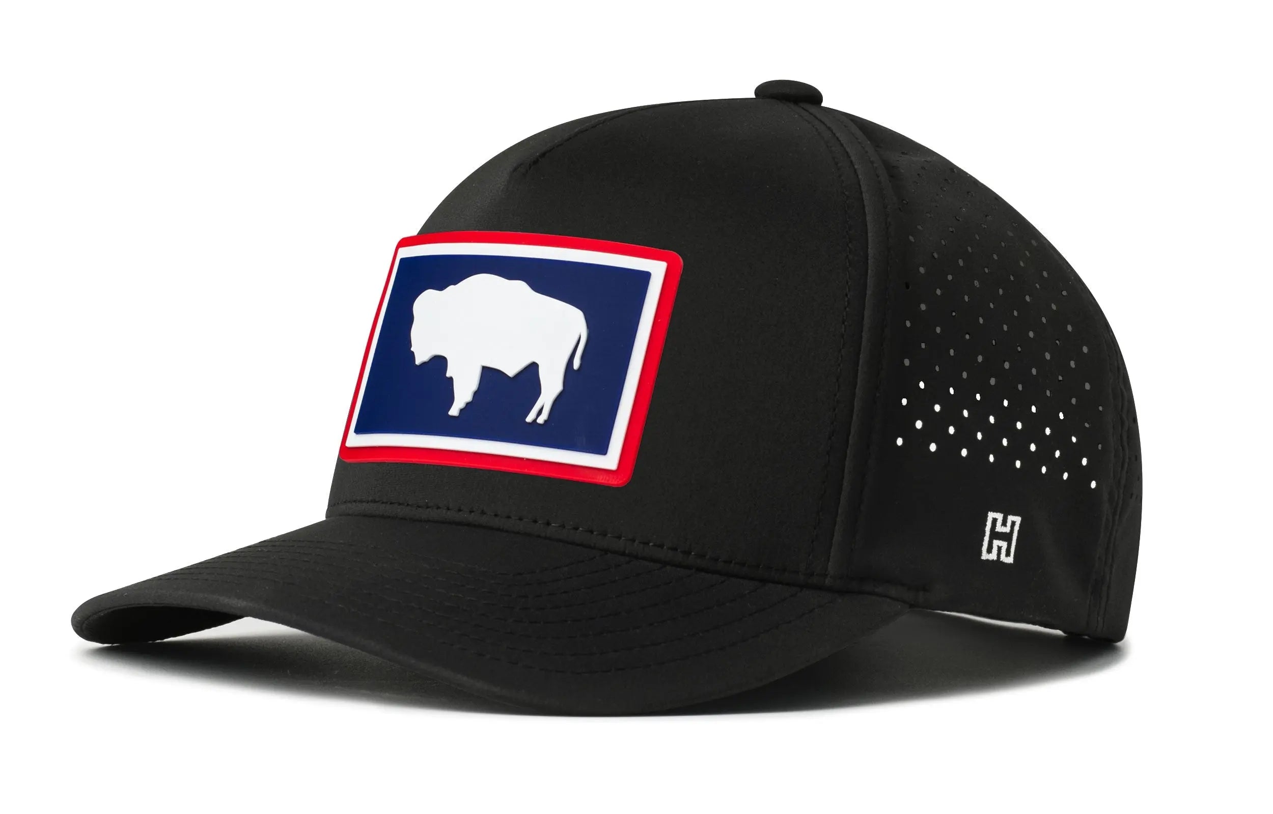 Wyoming Flag Performance 5-Panel Hat  |  WY Buffalo Flexfit® Snapback Haka Hat