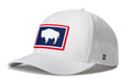 Wyoming Flag Performance 5-Panel Hat  |  WY Buffalo Flexfit® Snapback Haka Hat