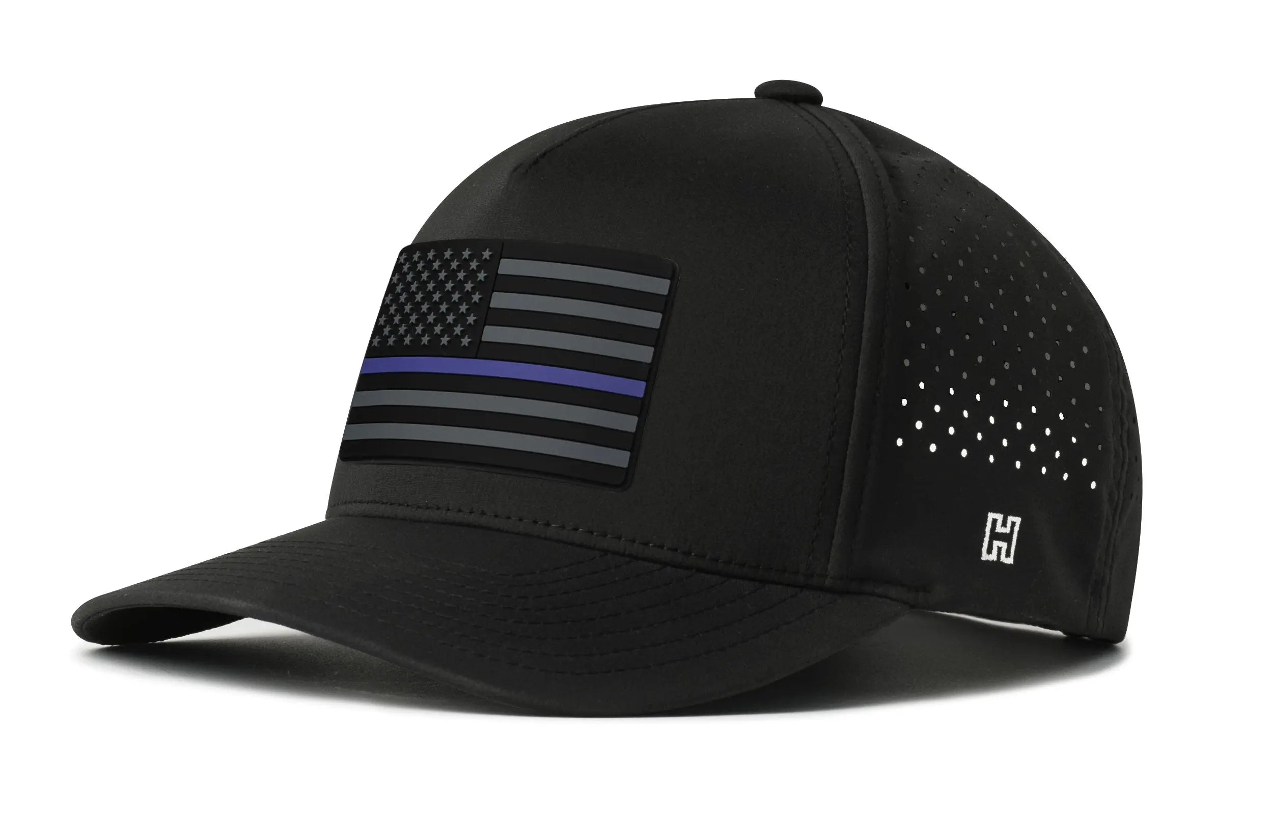 Thin Blue Line Performance 5-Panel Hat  |  Police Tactical Flexfit® Snapback Haka Hat
