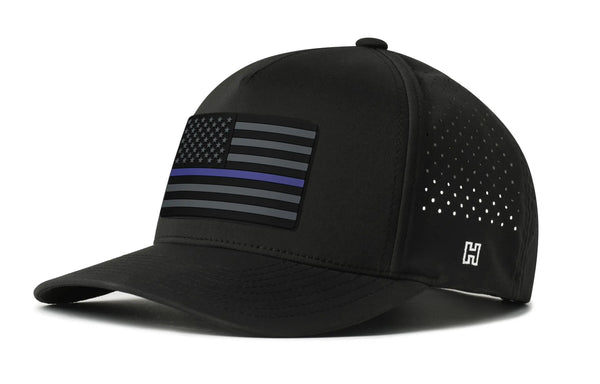 Thin Blue Line Performance 5-Panel Hat  |  Police Tactical Flexfit® Snapback Haka Hat