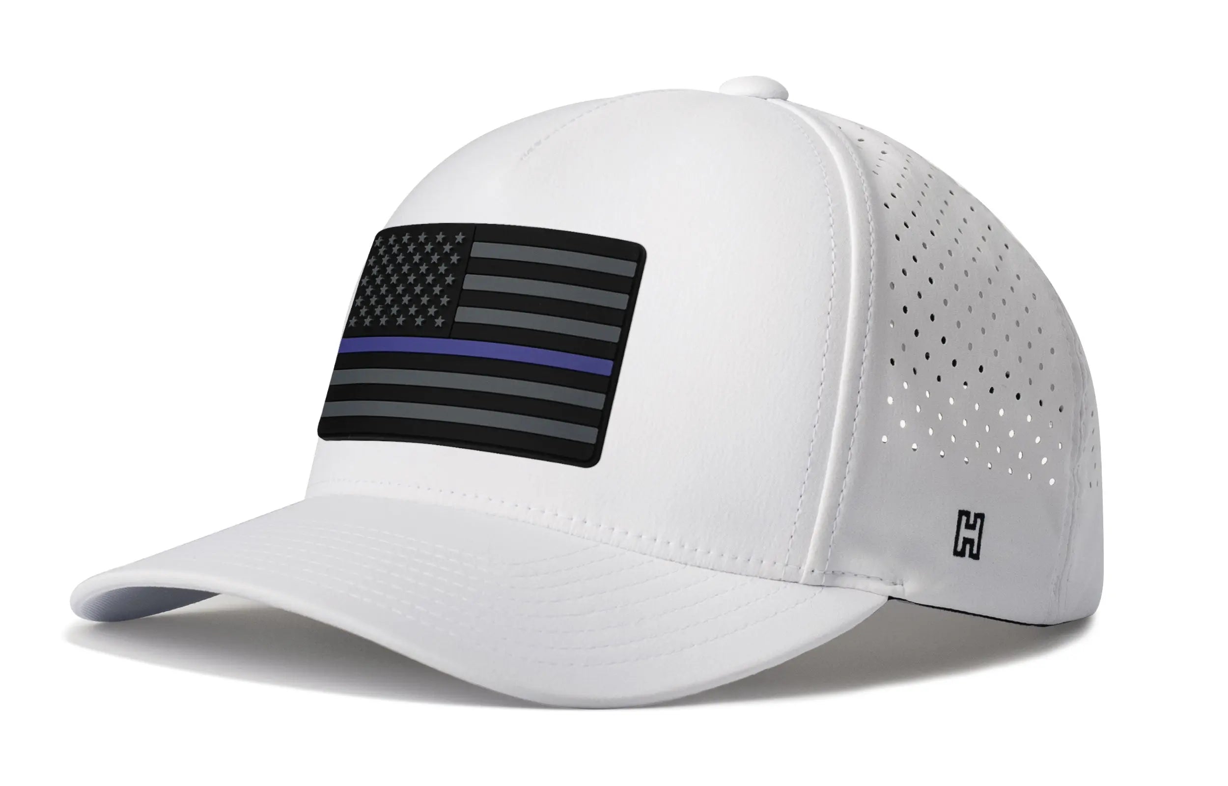 Thin Blue Line Performance 5-Panel Hat  |  Police Tactical Flexfit® Snapback Haka Hat