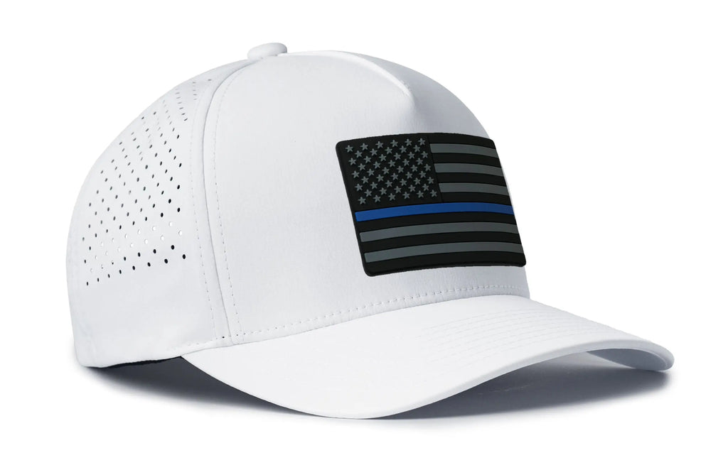 Thin Blue Line Performance 5-Panel Hat  |  Police Tactical Flexfit® Snapback Haka Hat