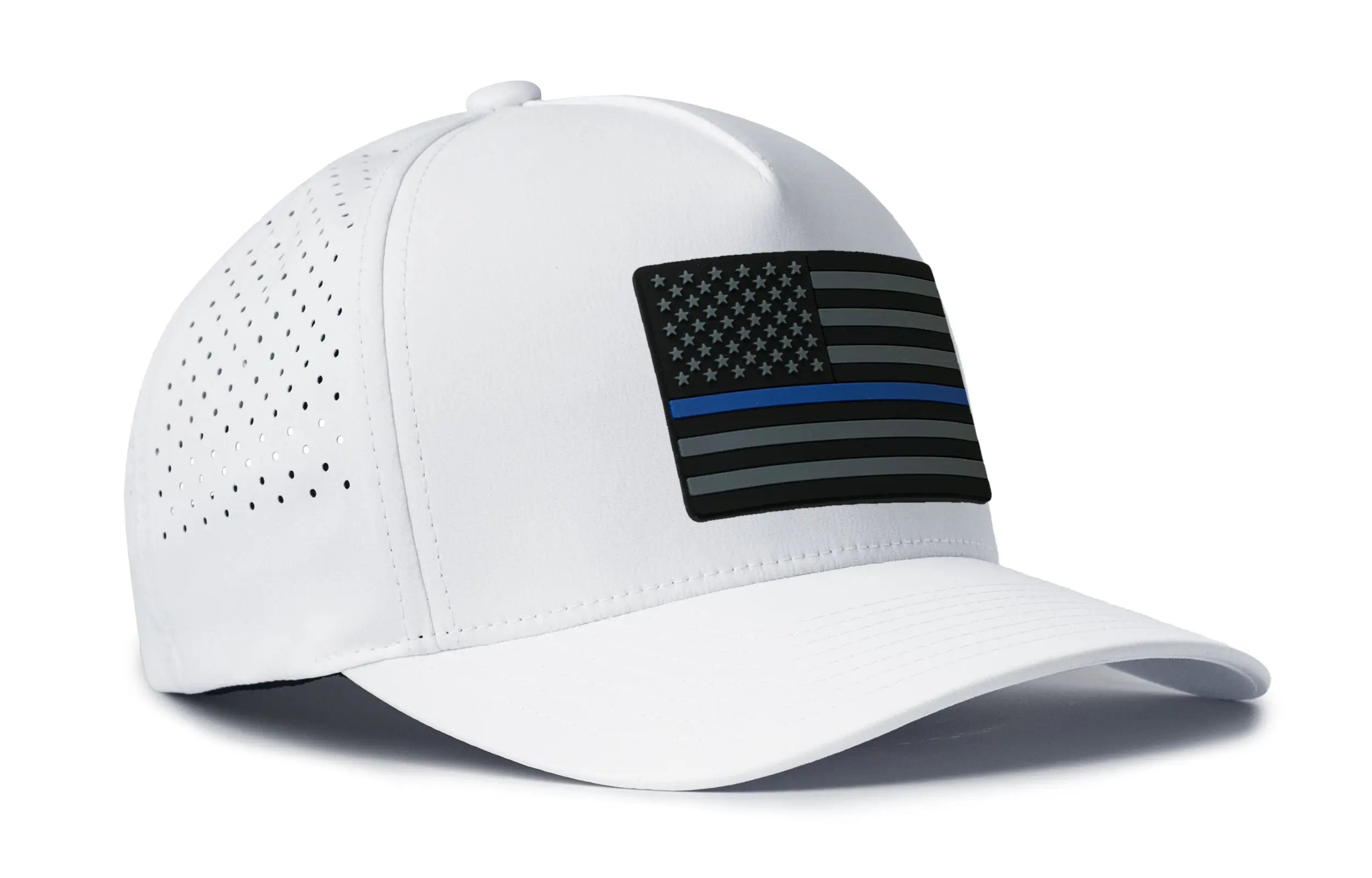 Thin Blue Line Performance 5-Panel Hat  |  Police Tactical Flexfit® Snapback Haka Hat