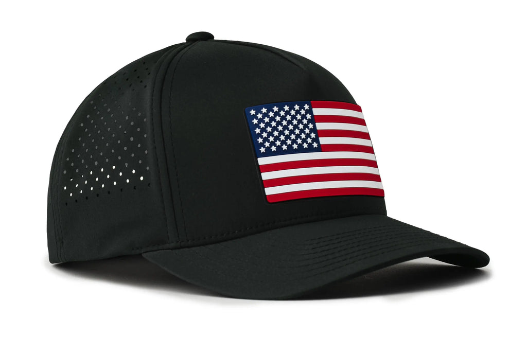 USA Performance 5-Panel Hat  |  American Flag Flexfit® Snapback Haka Hat