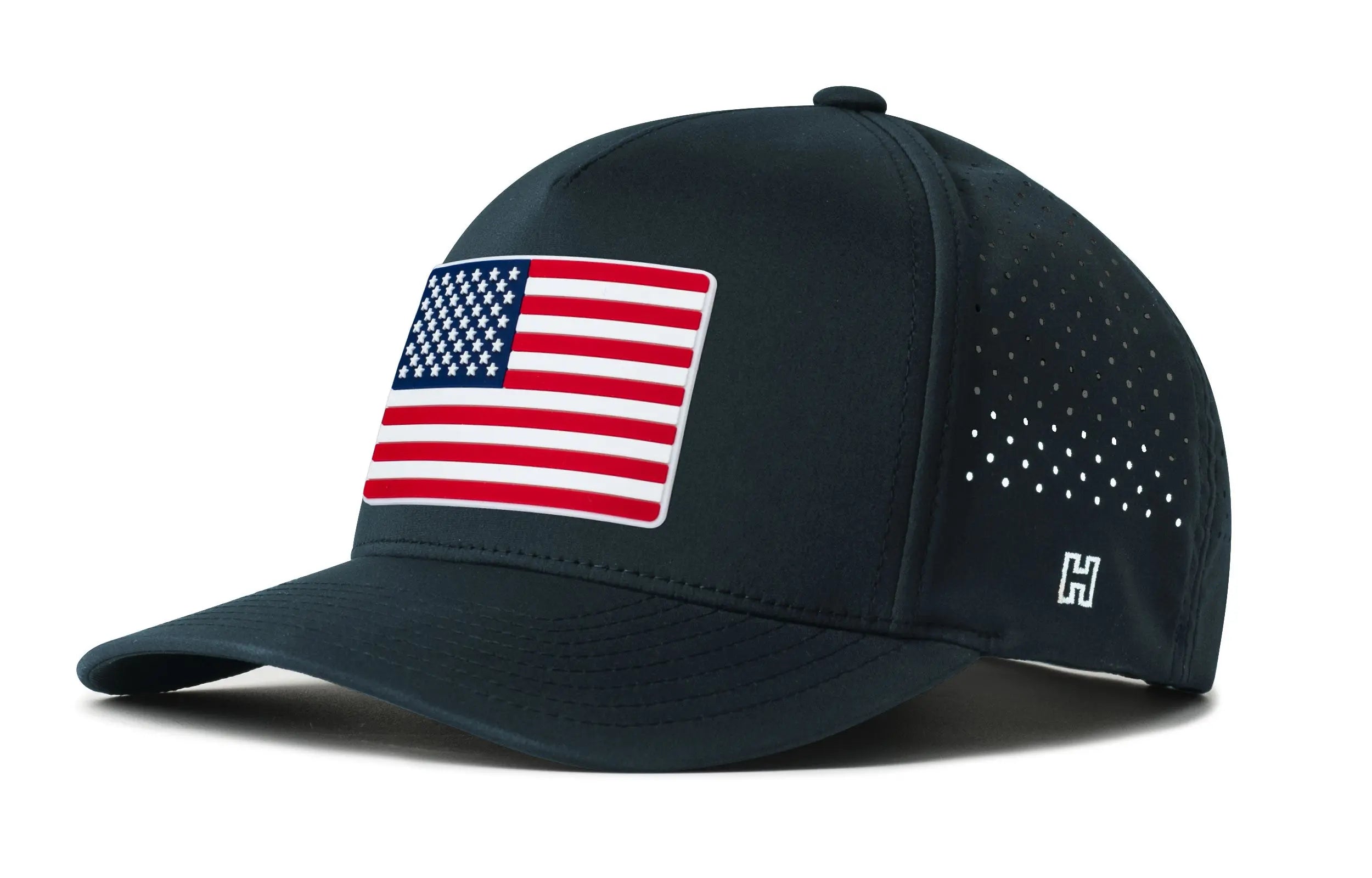 USA Performance 5-Panel Hat  |  American Flag Flexfit® Snapback Haka Hat